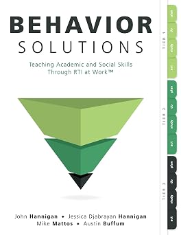 Behavior Solutions Teaching Academic and Social Skills Through RTI at Work A guide to closing the systemic behavior gap through collaborative PLC and RTI processes