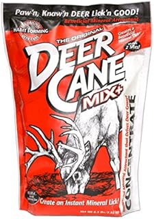 EVOLVED HABITATS Deer Cane Powder Mix 6.5 lb Deer Mineral Attractant - Fast & Easy to Use All Year-Round Concentrated Mineral Food Supplement for Deer