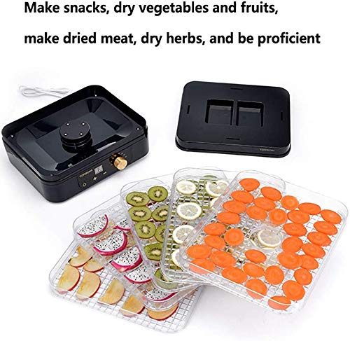 YFGQBCP Lebensmittel Dehydrator Dörrautomat - Edelstahl, Digitale Temperaturregelung und Timer, 5 Mesh-Sheets und… – Bild 3