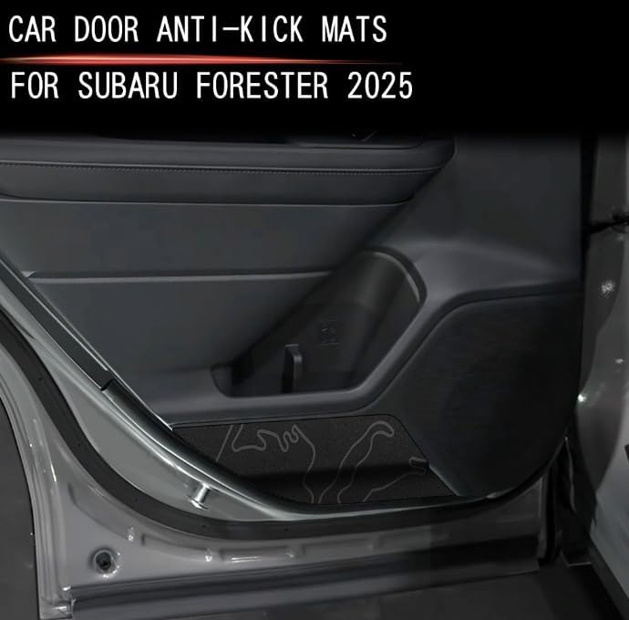 Door kick guard Panel Trim For Subaru Forester 2025 Car Accessories TPE material
