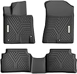 YITAMOTOR Floor Mats Compatible for 2020-2023 Hyundai Sonata / 2021-2023 Kia K5 (Only FWD Models), Black 1st & 2nd Floor Mats Set