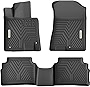 YITAMOTOR Floor Mats Compatible for 2020-2023 Hyundai Sonata / 2021-2023 Kia K5 (Only FWD Models), Black 1st & 2nd Floor Mats Set