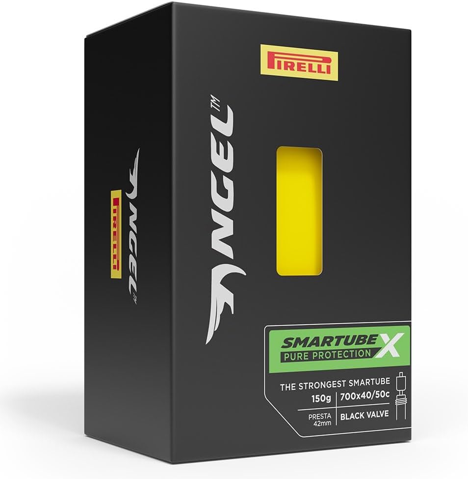 Angel SmarTube X Biycle Inner Tube, 700x42-62mm, 42mm Presta Valve, Multi-Coloured (Multi-Coloured)