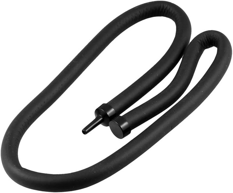 uxcell Aquarium Flexible Rubber Air Curtain Bubble Diffuser Tubing 24" Black
