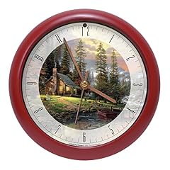 Mark Feldstein & Associates Thomas Kinkade Peaceful Retreat Meditative Nature Sound Clock, 8 Inch photo Mark Feldstein & Associates Thomas Kinkade Peaceful Retreat Meditative Nature Sound Clock, 8 Inch