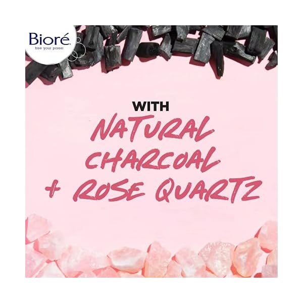 Biore-Rose-Quartz-Charcoal-Gentle-Pore-Refining-Scrub-Pore-Minimizing-Facial-Scrub-4-Ounces-Oil-Free-Dermatologist-Tested-Non-Comedogenic-Cruelty-Free-Vegan-Friendly Bioré Rose Quartz + Charcoal Gentle Pore Refining Scrub, Pore Minimizing Facial Scrub, 4 Ounce, Oil Free, Dermatologist Tested, Non-Comedogenic, Cruelty Free, Vegan Friendly