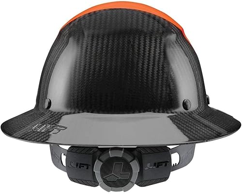 Lift Safety Dax Fifty 50 Carbon Fiber Full Brim Hardhat (Orange) #TOP3