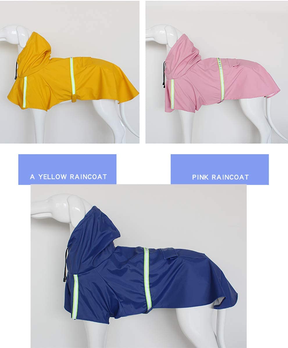Impermeabile per cani, cappotto per cani da compagnia impermeabile regolabile, impermeabile di sicurezza antivento, impermeabile traspirante per cani di piccola, media e grande taglia (Pink XXX)