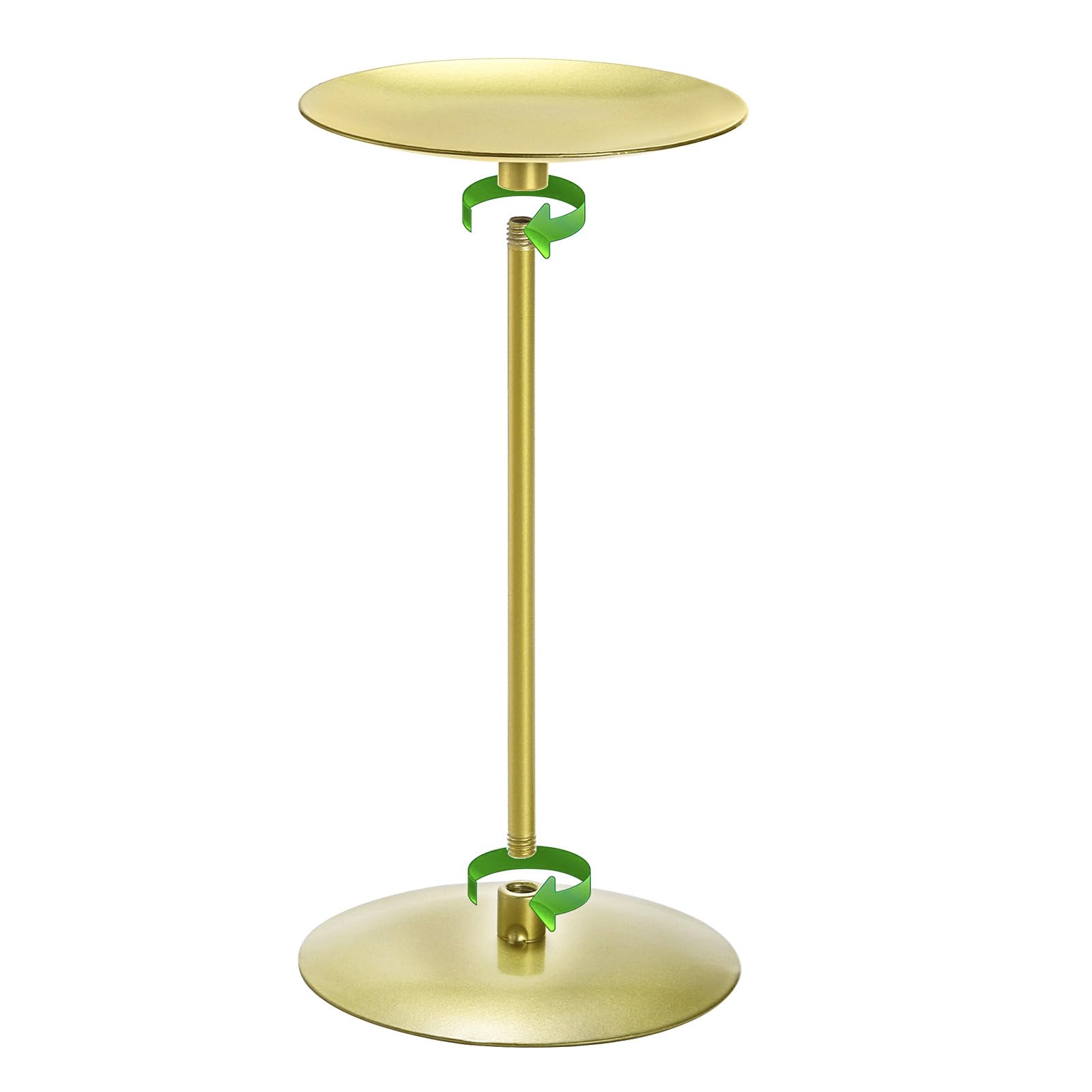 Elsjoy Satz von 6 Stumpenkerzenhalter, Metall Stumpenkerze Stand Modern Candle Holders, Kamin Kandelaber Set für Home Decor, Tisch Centerpiece, Hochzeit, 3 Größen (Gold)