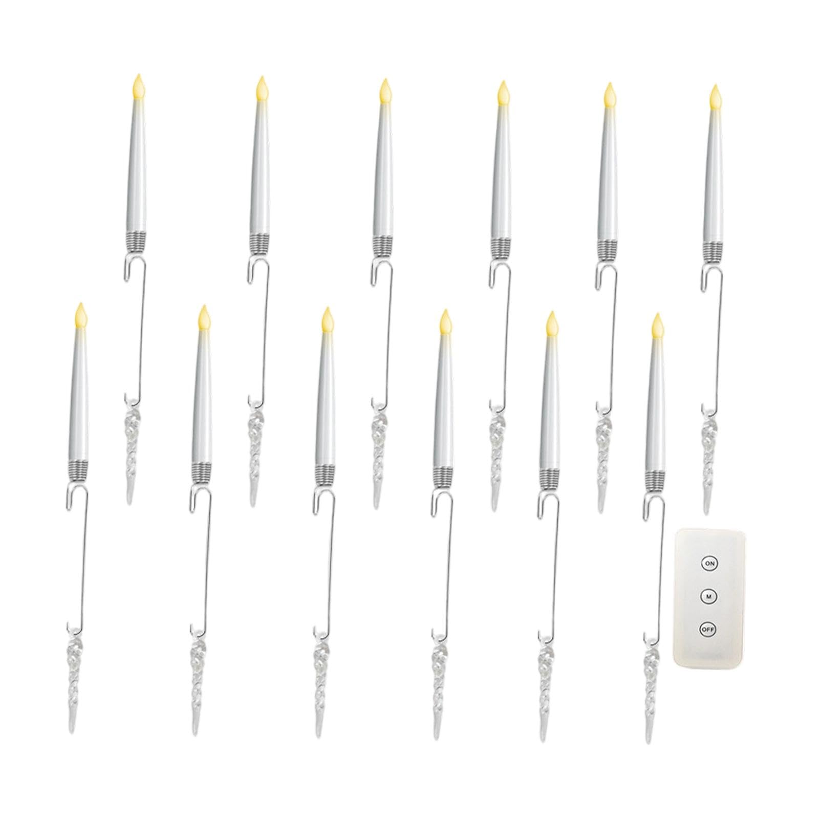 Bougies LED sapin de Noël télécommande bougies coniques décoration mariage