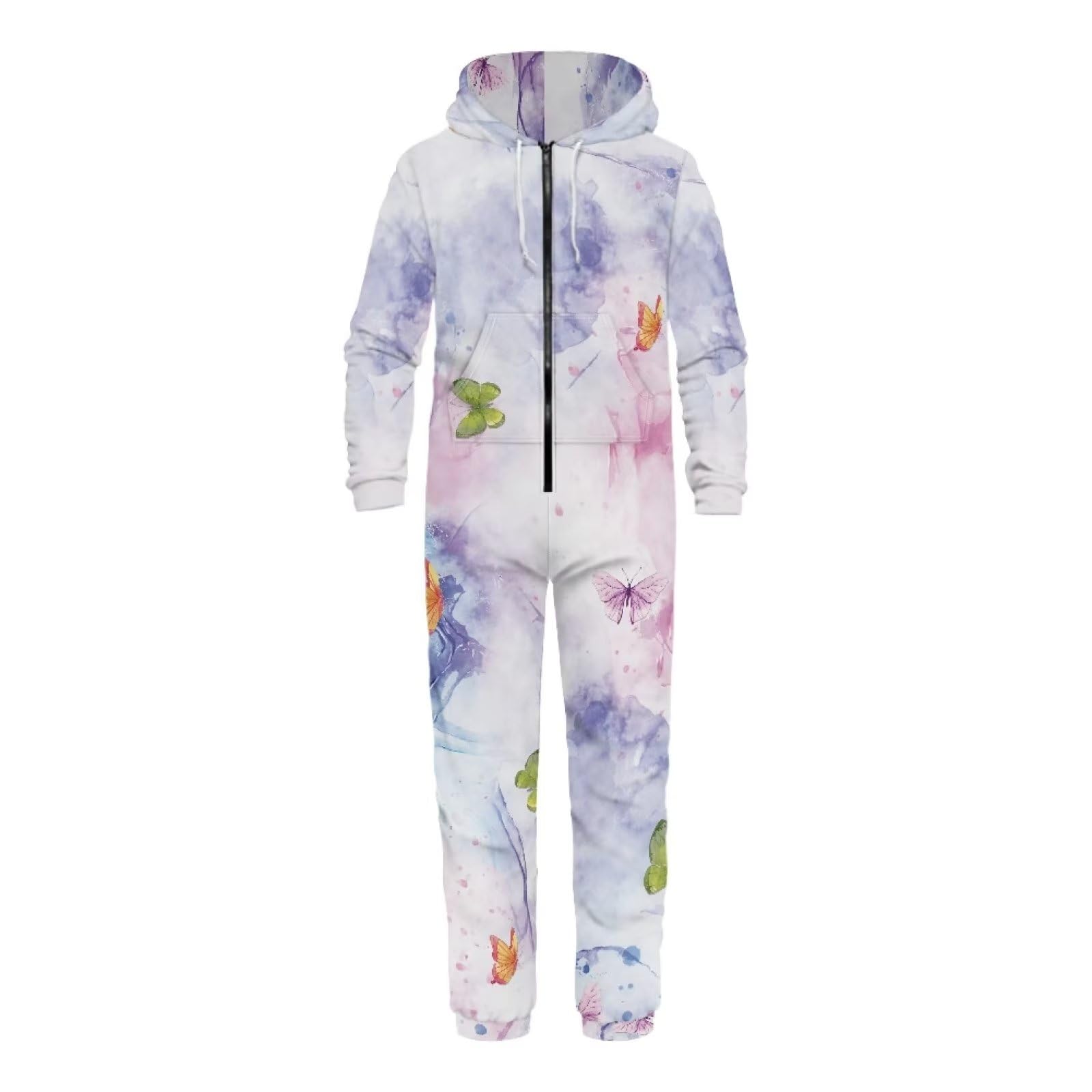 COEQINE Pijamas para mujer, mameluco, con manga larga, color rosa, para el hogar, estampado, talla S-4XL