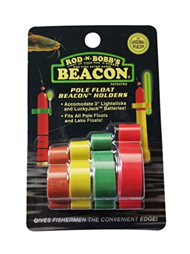 TACKLE BEACON Pole Float Holders - Multi Colors and Sizes 4 Per Pack
