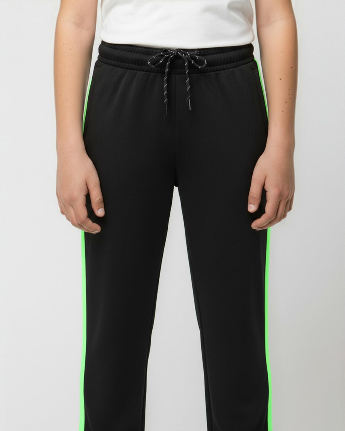 Real Essentials 3 Pack: Boys' Mesh Open Bottom Active Sweatpants with Pockets & Drawstring - Image 2