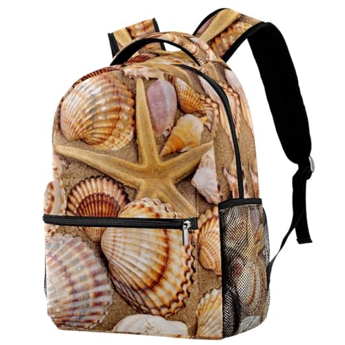 Sac à dos d'école coquillages pour ados et filles idéal pour la rentrée