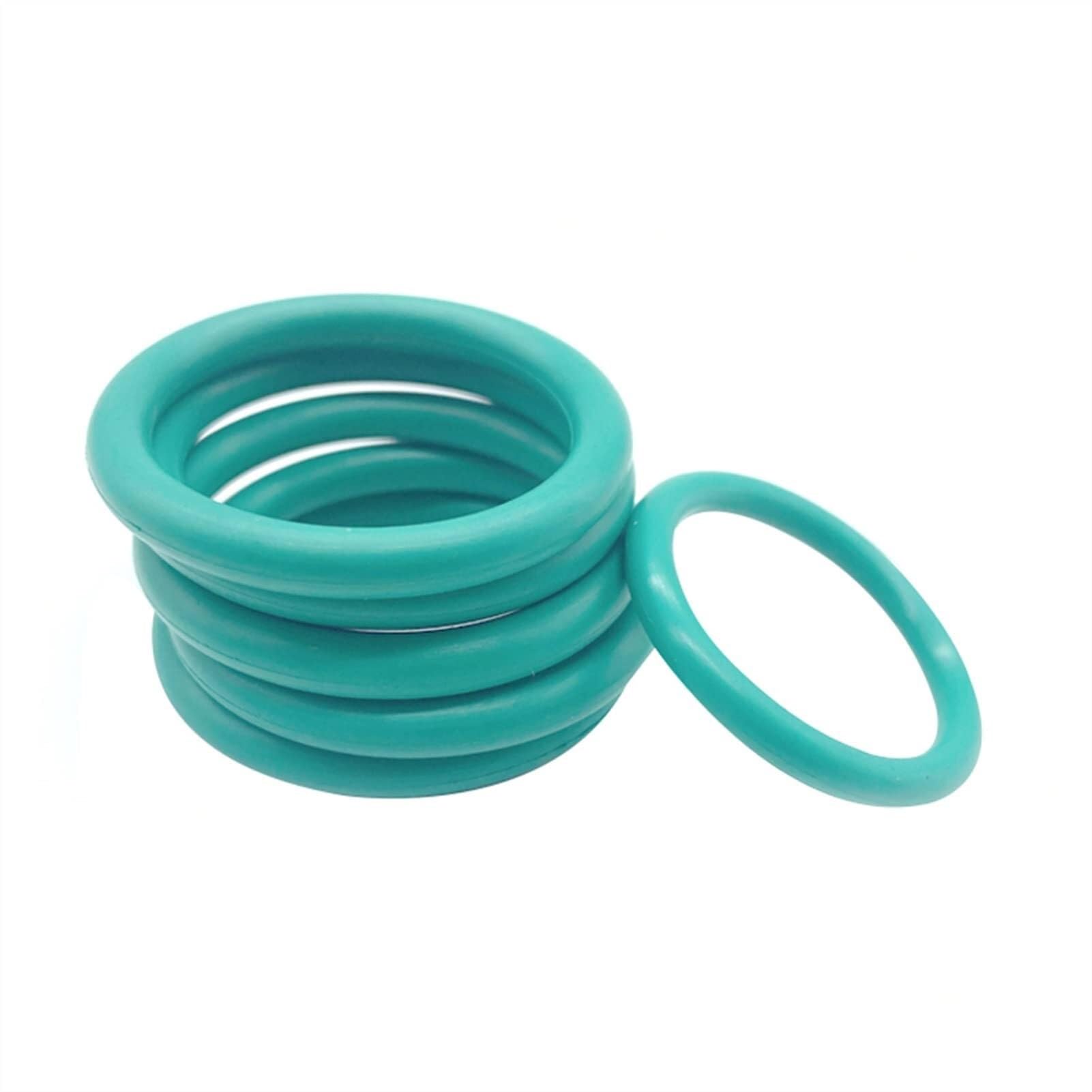 Joint d'étanchéité en Silicone plat vert M37x3mm, pièces de quincaillerie, joint torique en caoutchouc étanche, 10 pièces,Matériau Fiable