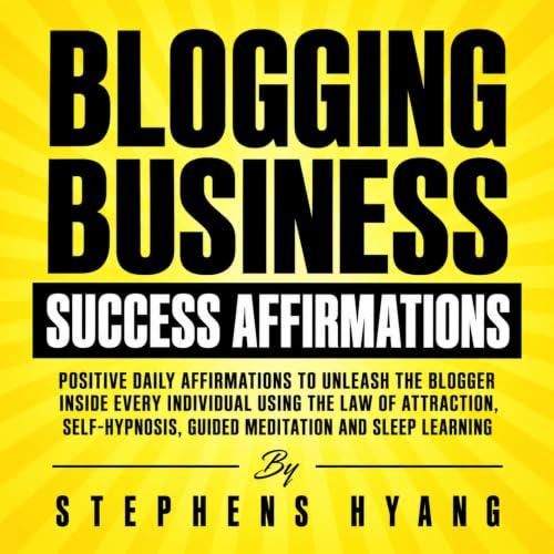 Diseño de la portada del título Blogging Business Success Affirmations