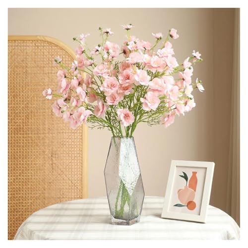 Flores artificiales de mariposa en ramos multicolores de 76 cm con varias cabezas 4