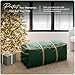 Covermates Keepsakes Christmas Tree Rolling Cinch Bag – Heavy-Duty Polyester Holiday Storage with Wheels, Reinforced Handles & Cinch Straps – Durable Christmas Tree Storage Solution, Green