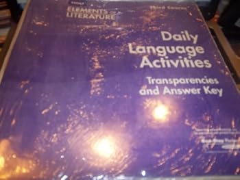 Ring-bound Daily Language Activities - Third Course (Holt Elements of Literature) Book