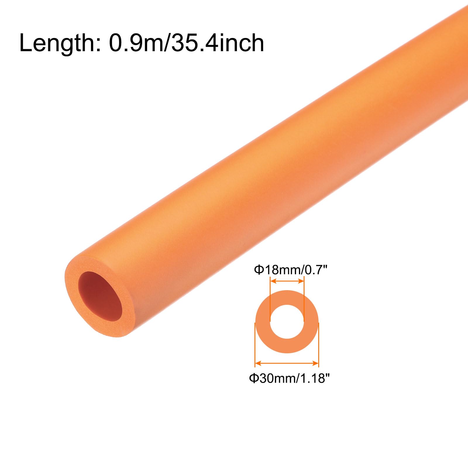 Rebower 18mm ID Pipe Insulation Tubing 6mm Thick Heat Preservation Foam Tube - Image 2