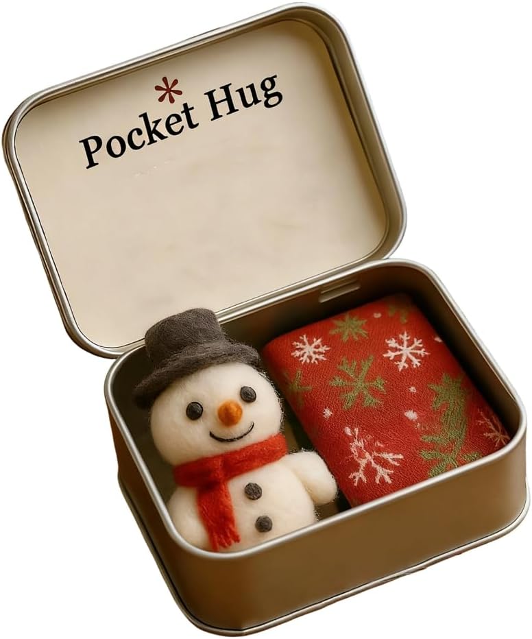 Holiday Season Cloth Hug Gift Bag Multipurpose Decoration Seasonal Ornament for Festival Event and Present Exchange