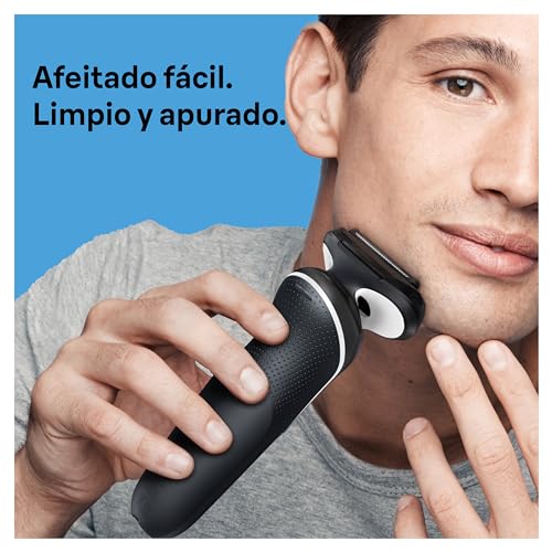 Miniatura 2 de Braun Series 5 Afeitadora Eléctrica Hombre, Máquina De Afeitar Barba Con Easyclick, Easyclean, Uso En Seco Y En Mojado, Recargable, Inalámbrica, 51-W1500s, Blanco
