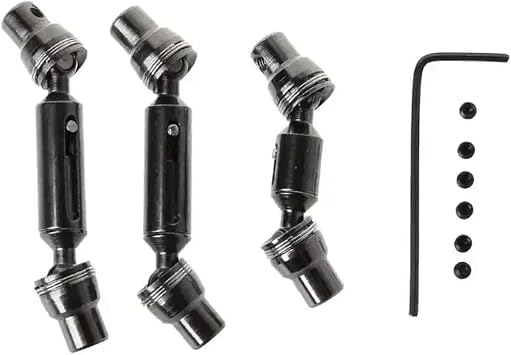 Metal Front Rear Drive Shaft 1 16 Scale Compatible with RC Car Models B36 B16 C14 C24 B24 Henglong Compatible with Part Number R7RBBlack