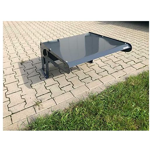 Garage robotgräsklippare metall gräsklippare robot carport tak antracit #36