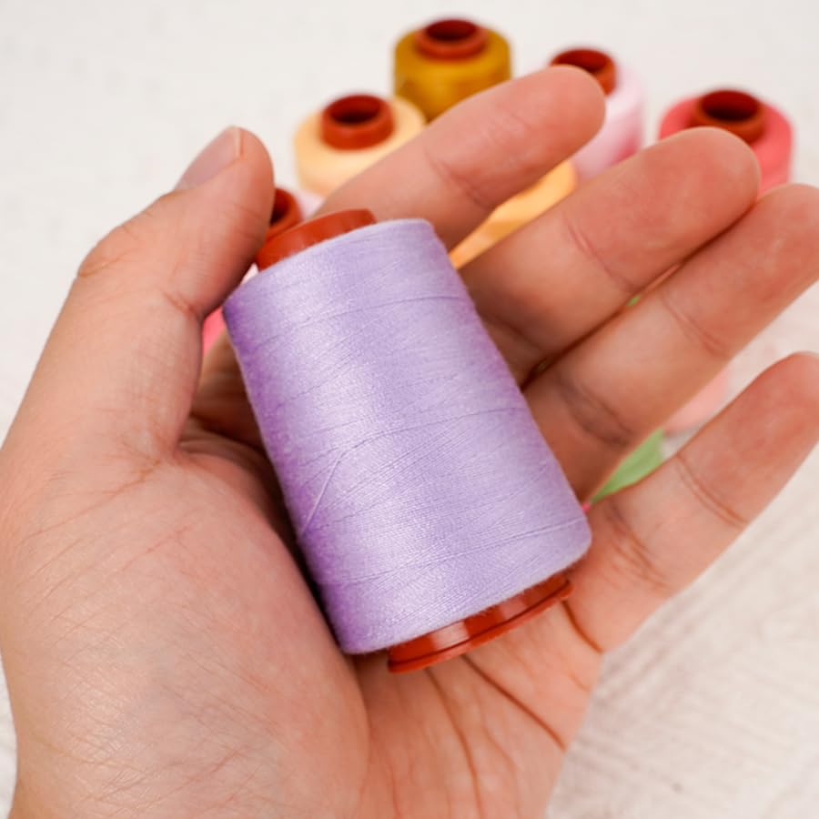 Kit de Hilos de Costura de Poliéster, 12 Colores, 800 Yardas miniatura 3