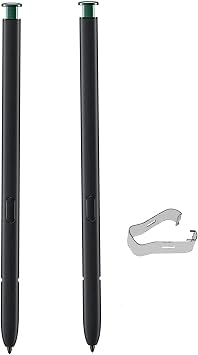 2 Pack Galaxy S22 Ultra Pen Replacement for Samsung Galaxy S22 Ultra 5G, Galaxy S22 Ultra Stylus S Pen with 4096 Pressure Sensitivity + Tweezer withoutBluetoothGreen