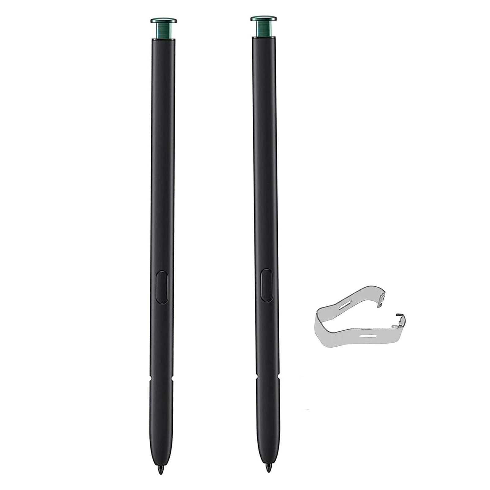2 Pack Galaxy S22 Ultra Pen Replacement for Samsung Galaxy S22 Ultra 5G, Galaxy S22 Ultra Stylus S Pen with 4096 Pressure Sensitivity + Tweezer withoutBluetooth(Green)