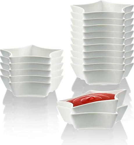 Miniatura 2 de SOCOSY Plato de cerámica multiusos en forma de estrella, platos para condimentos, platos para sushi, aperitivos, platos para servir platillos (juego