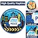 100 Pcs Police Party Plates and Napkins Party Supplies Police Birthday Party Tableware Set Police Officer and Car Party Decorations Favors for Police Theme Party Serves 25