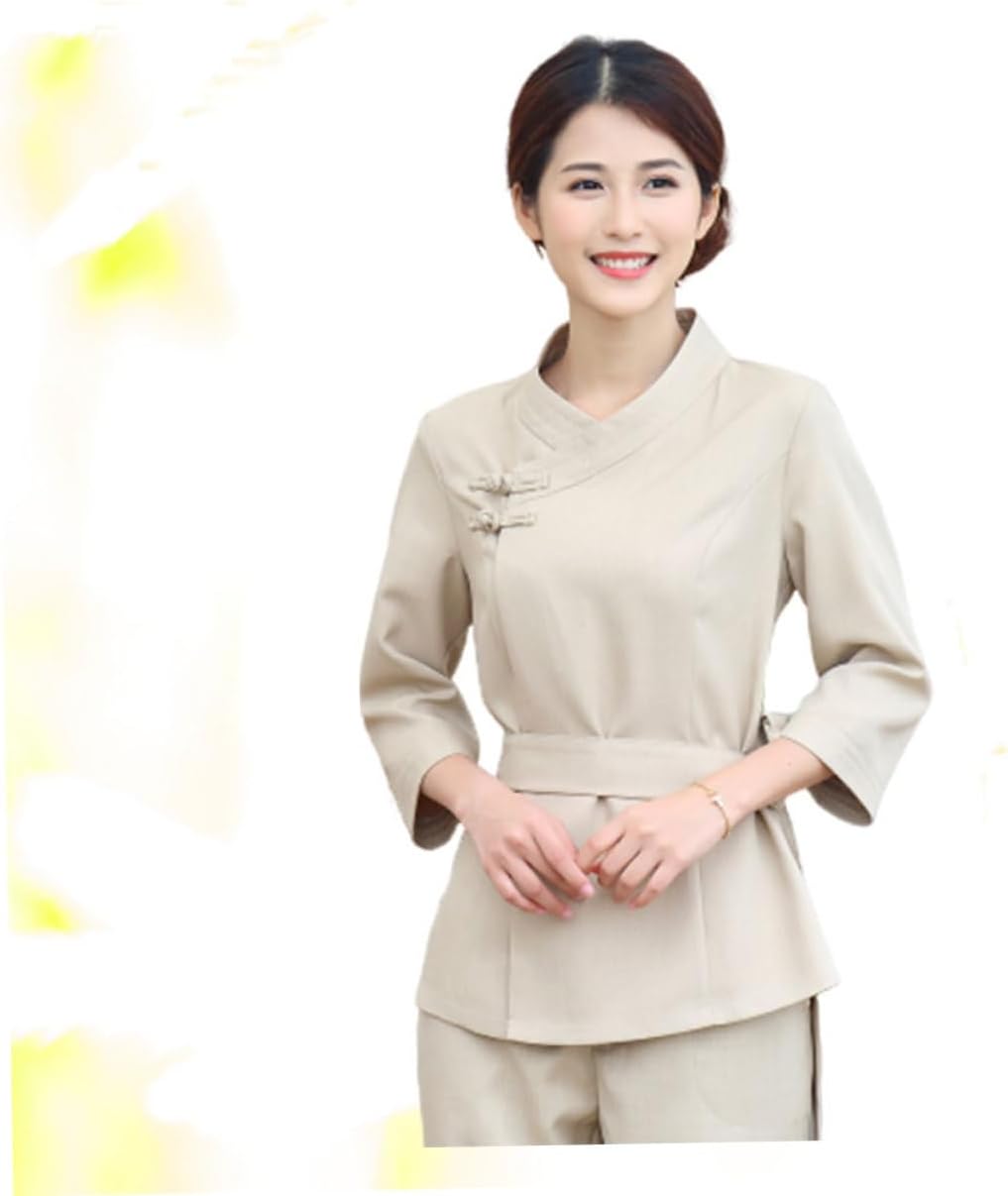 VALICLUD Spa Clothes Pants Stylist Uniforms Hair Beautician Spa Salon Suit Beauty Technician Overalls Working