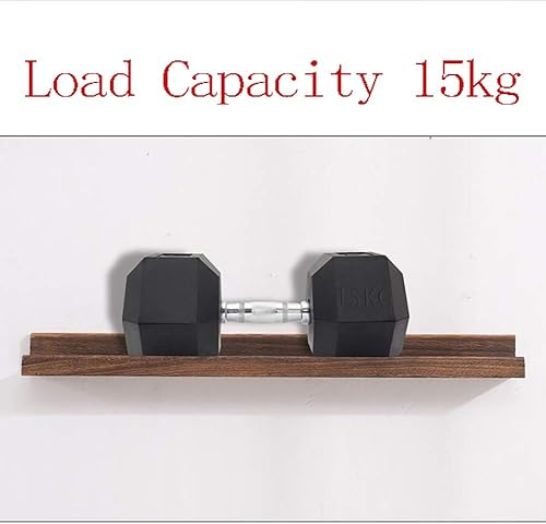 Miniatura 3 de Estante de pared flotante de bloque de madera maciza rústica, estantes de pared fáciles de instalar, estantes creativos en forma de U, capacidad de