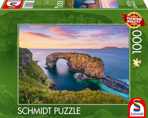 Schmidt Spiele 59772-Puzzle Da 1000 Pezzi Arca Del Great Pollet Sea Arch, Co.Donegal, Fanad, Multicolore, 59772 - 4