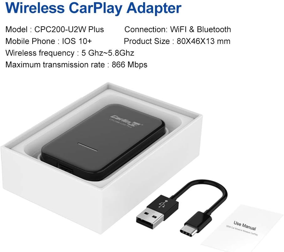 CarlinKit Wireless CarPlay Adapter product details