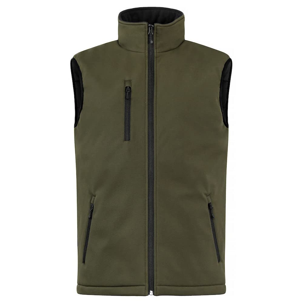 Clique Men's Fog Green Softshell Padded Gilet (Xl) (Fog Green)