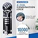 Combi-Bolt 4-Digit Combination Sliding Bolt Gate Lock, Secure Gates, Sheds, Windows, Doors, Barns, Fences, Iron or Wooden Gates, Equipment, Tools, Backyards, Livestock, and More (CB2000-BLACK)