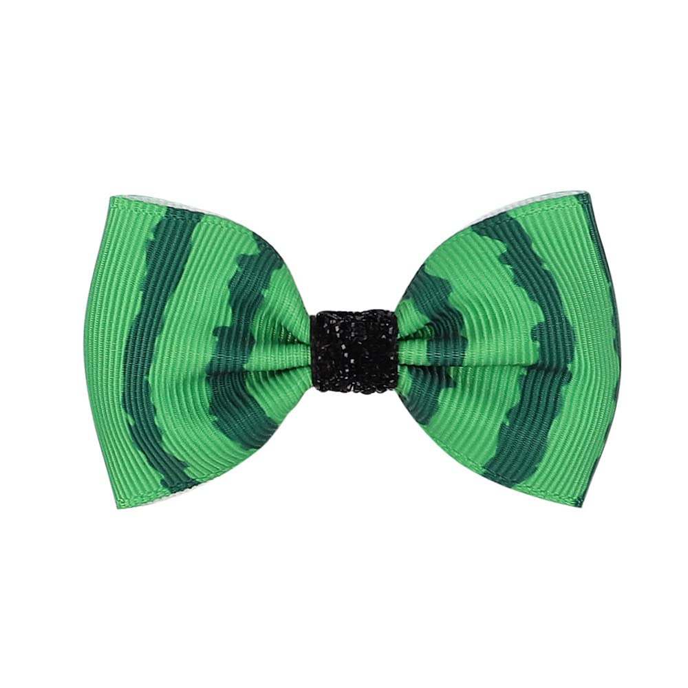 BBTDIN Watermelon Turban Headband Baby Girls Fruit Headwrap Watermelon Hair Hand Bow BBG20 (Hair Clips-6G)