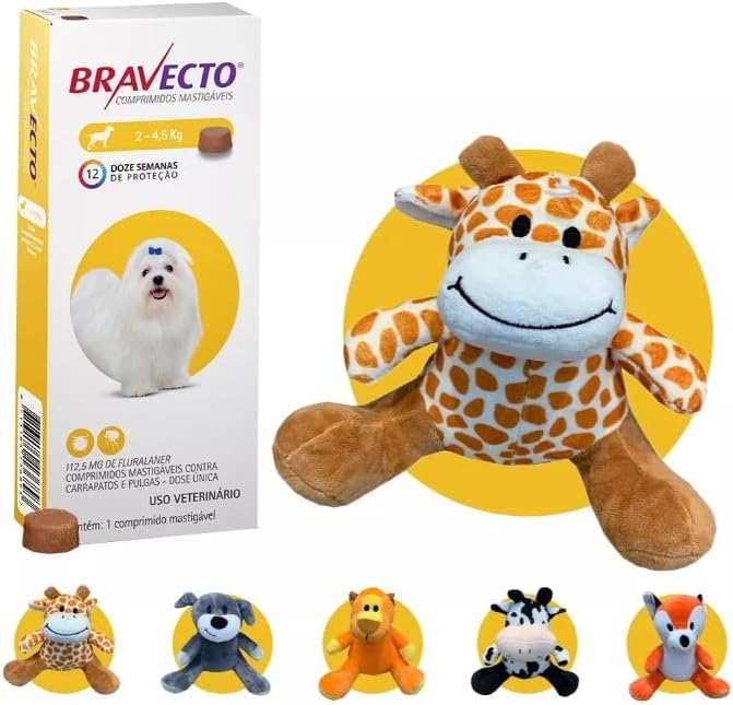 Antipulgas e Carrapatos para Cães de 2 à 4,5kg + Ursinho Sortido ...