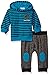 Calvin Klein Baby Boys' Stripes Hooded Pullover with Pants Set