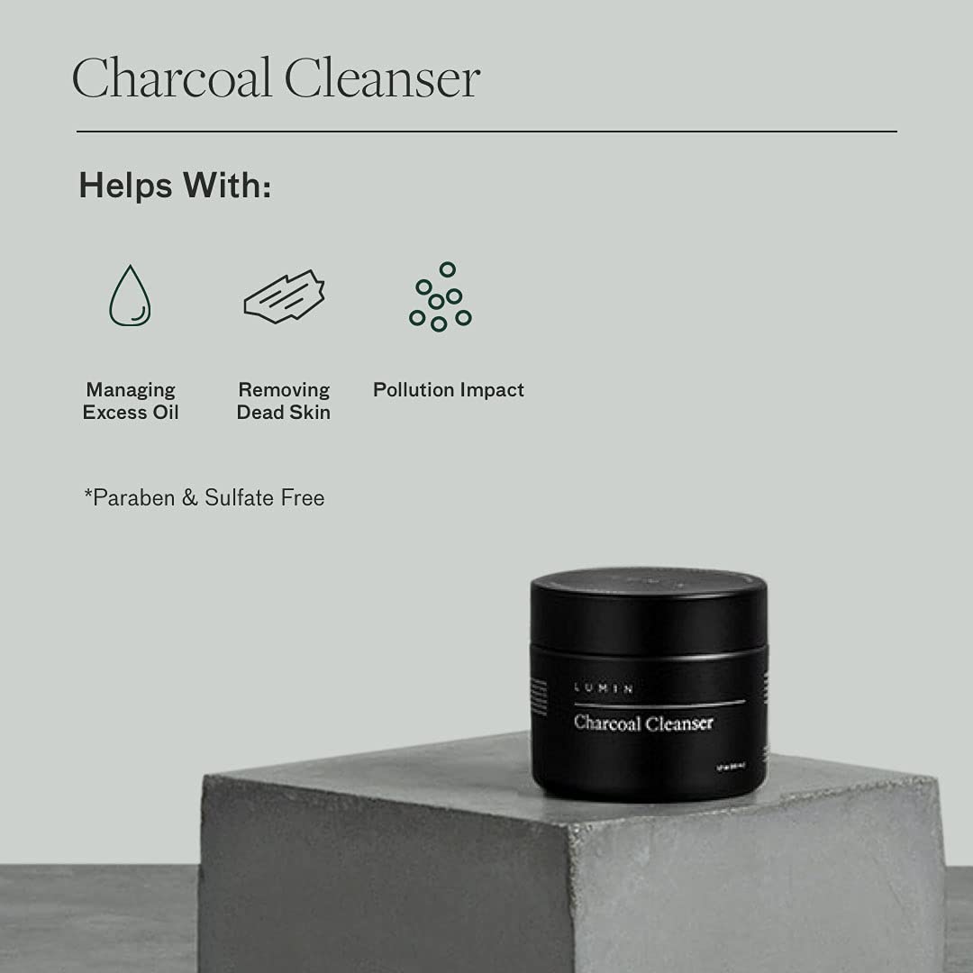 The Classic Maintenance Collection for Men (Oily Skin): Cleanse, Hydrate, and Renew Skin - Includes Moisturizing Balm, Exfoliating Rub, and Charcoal Cleanser - Achieve Your Best Look with Lumin : Beauty & Personal Care