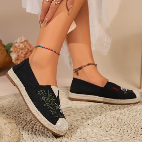 Chaussures espadrilles classiques design chic et finitions soignées en toile - 7