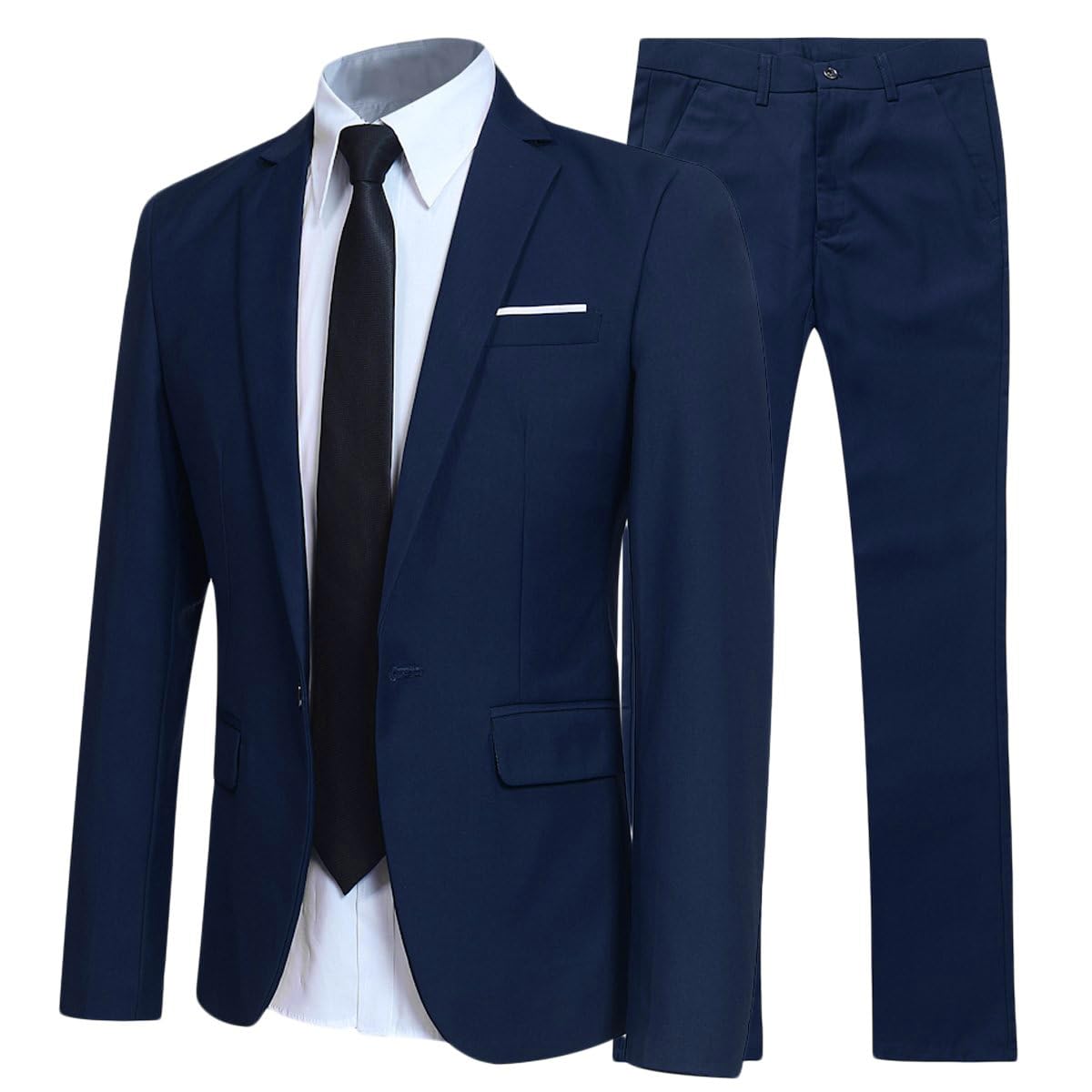 Allthemen Abiti da Uomo 2 Pezzi Suit Slim Fit Wedding Dinner Tuxedo Abiti per Uomo Business Casual Giacca e Pantaloni 10 Colori Disponibili