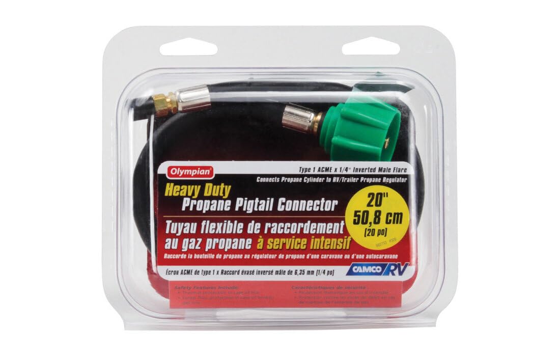 Amazon.com: Camco Pigtail Propane Hose Connector | Rated for