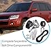 17540-54L00-000 Complete Serpentine Belt Drive Component Kit Compatible with Suzuki SX4 2010-2013 and Grand Vitara 2009-2013 2.4L L4 Replace 36323 1341A005