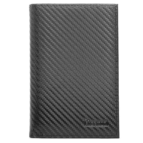 Charmoni - Grande Portefeuille - Classique - Homme - Porte Carte, Papier Voiture, Porte Monnaie -...