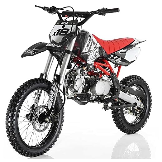 HHH Apollo DB-X18 125cc Dirtbike RFZ Racing Vitacchi Dirtbike DB18 pitbike 4 Stroke Engine for Youth & Adult (Black Color)