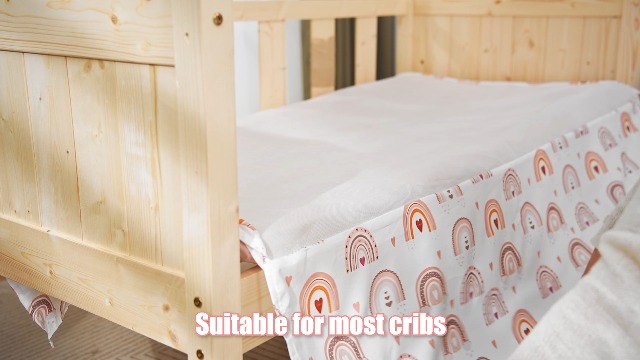 TrenD'Lay 4-Piece Baby Girl Crib Bedding Set - Crib Comforter, Sheet, Skirt Nursery Set